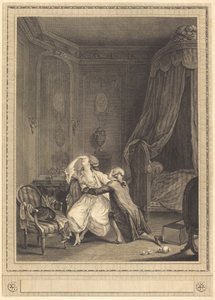 Sen omvendelse av Gerard Rene Le Vilain after Nicolas Lavreince