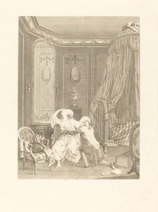 Sen omvendelse av Gerard Rene Le Vilain after Nicolas Lavreince
