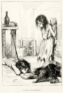 The Pitiful Children, illustrasjon fra "L"Annee Illustree", 1868 av Gerard Seguin