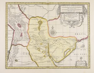 Paraguayo prov. fra Rio de la Plata med de tilstøtende regionene Tucuman og S.ta Cruz de la Sierra av Gerard Valck