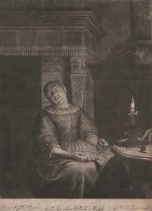 Den sittende sovende syerske av Gerard Valk