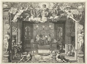 Allegori av Westminster-traktaten Allegory of Peace mellom England og De forente Nederlandene, 1674 av Gerard de Lairesse