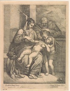 Den hellige familie med døperen Johannes av Gerard de Lairesse