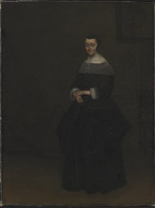 Portrett av en dame av Gerard ter Borch
