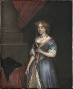Portrett av en dame av Gerard ter Borch