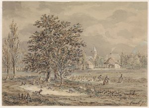 Utsikt over landsbyen Zoelmond