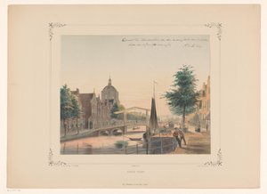 Utsikt over Oude Vest i Leiden Gammel vest (tittel på objekt)