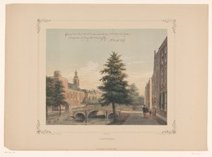 Utsikt over Rapenburg i Leiden Rapenburg (tittel på objekt)