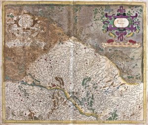Alsace, Frankrike (gravering av Gerardus Mercator