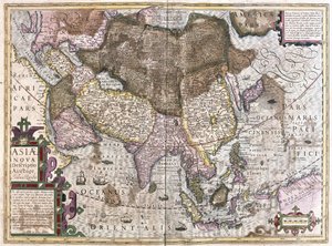 Asia (gravering av Gerardus Mercator