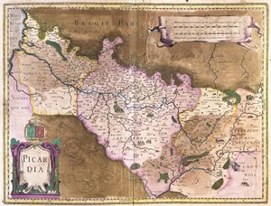 Belgia (gravering av Gerardus Mercator