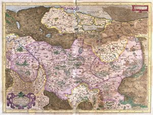 Brandenburg og Berlin, Tyskland (gravering av Gerardus Mercator