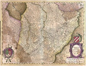 Champagne, Frankrike (gravering av Gerardus Mercator