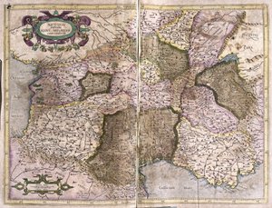 Limousine, Languedoc, Auvergne, Burgund og Provence, Sør-Frankrike av Gerardus Mercator