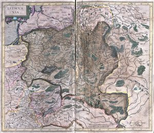 Litauen (gravering av Gerardus Mercator