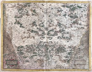 Lorraine, Frankrike (gravering av Gerardus Mercator