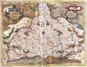Moravia, Tsjekkia (gravering av Gerardus Mercator