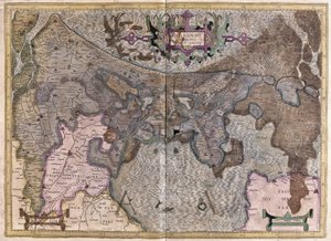 Nederland (gravering av Gerardus Mercator