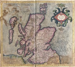Skottland, Storbritannia av Gerardus Mercator