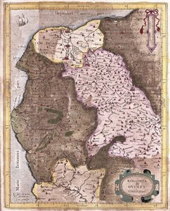 Kystlinjen fra Berck til Gravelines, Belgia (gravering av Gerardus Mercator