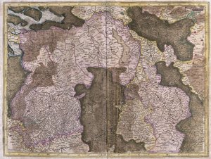 Uten tittel kart over Brabant: Belgia og Nederland (gravering av Gerardus Mercator