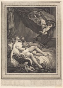 Venus og Adonis av Geraud Vidal after Charles Monnet