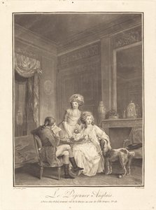 Den engelske lunsjen av Geraud Vidal after Nicolas Lavreince