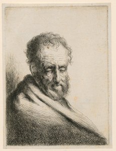 Gammel mann med skjegg av Gerbrand van den Eeckhout