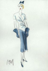 Damemote 1931, skjørt og bluse / G. Hartung av Gerd Hartung