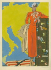 Damemote 1932 / reisekjole / Gerd Hartung av Gerd Hartung