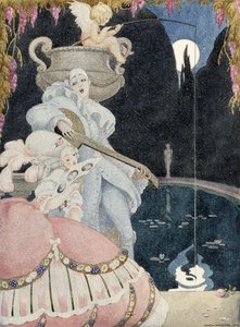 Elegant og Pierrot av Gerda Marie Frederike Wegener