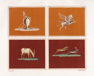 Dekorative figurer fra House of Epigrams, Regio V, Insula 1 av Geremia Discanno