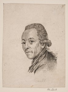 Portrett av maleren A. Graff av Gerhard Ludvig Lahde