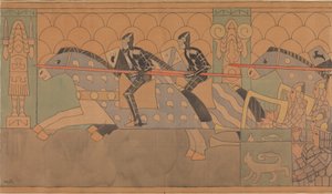 Folkloretegning, 1895-1898.