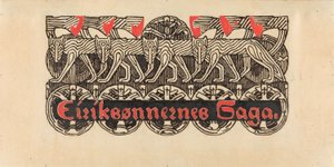 Für Snorre Sturlason, Königssagas, Kristiania 1899 av Gerhard Munthe