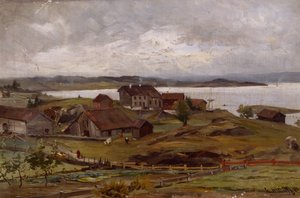 Strandbilde av Gerhard Peter Frantz Vilhelm Munthe