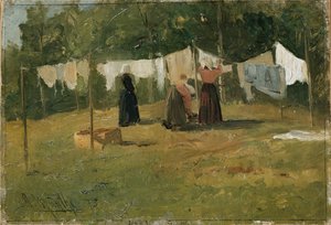 Tørking av klær av Gerhard Peter Frantz Vilhelm Munthe