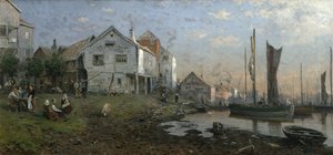 Morgen i et fiskevær av Gerhard Peter Frantz Vilhelm Munthe