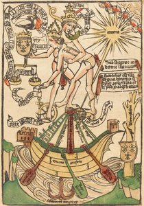 Allegori om møtet mellom pave Paul II og keiser Frederick III av German 15th Century