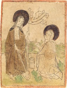 Kristus viser seg for Maria Magdalena av German 15th Century