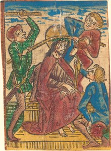 Kristus kronet med torner av German 15th Century