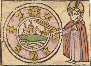 Kristus måler kloden av German 15th Century