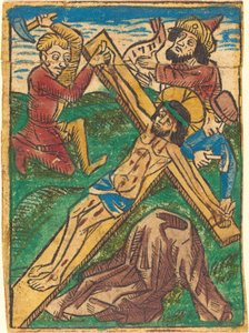 Kristus naglet til korset av German 15th Century