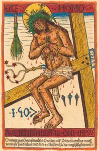 Kristus som sorgens mann av German 15th Century