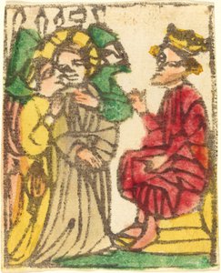 Kristus før Herodes av German 15th Century