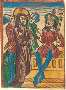Kristus før Pilatus av German 15th Century