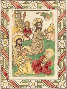Kristus på Oljeberget av German 15th Century