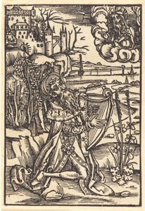 David spiller harpe av German 15th Century