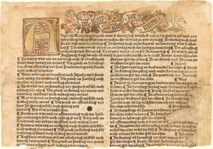 Innledende A og et nyttårsønske av German 15th Century