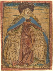Madonna som beskytter av German 15th Century